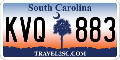 SC license plate KVQ883