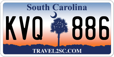SC license plate KVQ886