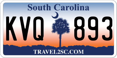 SC license plate KVQ893