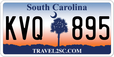 SC license plate KVQ895