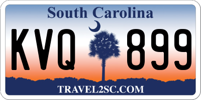 SC license plate KVQ899