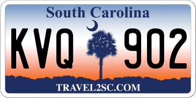 SC license plate KVQ902