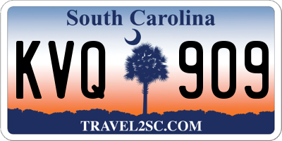SC license plate KVQ909