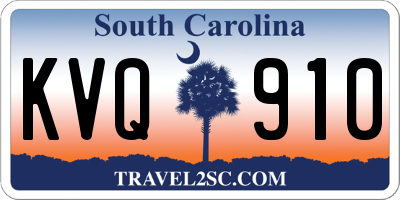 SC license plate KVQ910