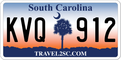 SC license plate KVQ912