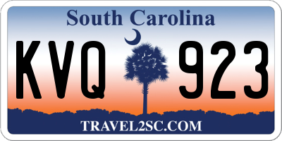 SC license plate KVQ923