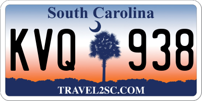 SC license plate KVQ938