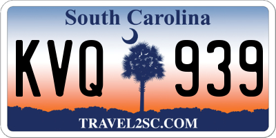 SC license plate KVQ939
