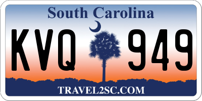 SC license plate KVQ949