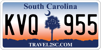SC license plate KVQ955