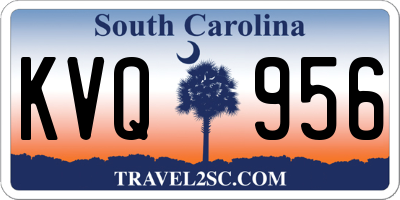 SC license plate KVQ956