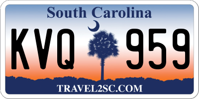 SC license plate KVQ959