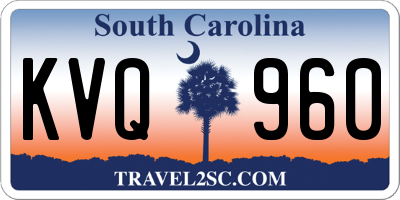 SC license plate KVQ960