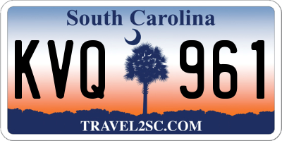 SC license plate KVQ961