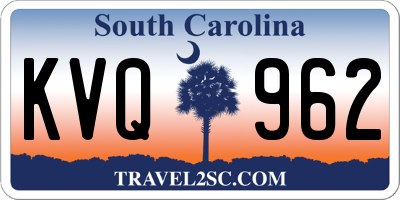 SC license plate KVQ962