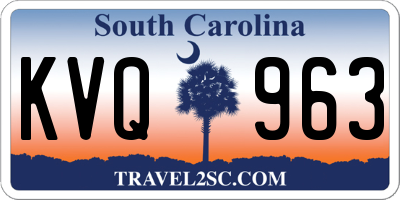 SC license plate KVQ963