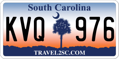 SC license plate KVQ976