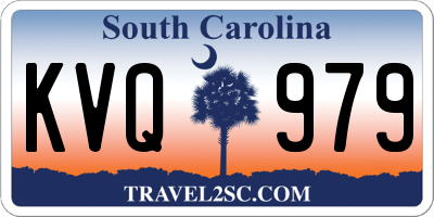 SC license plate KVQ979