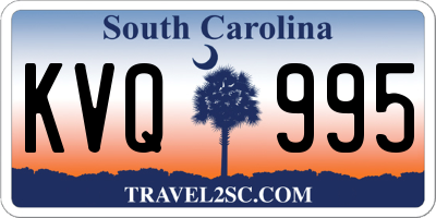 SC license plate KVQ995