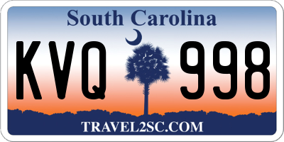 SC license plate KVQ998