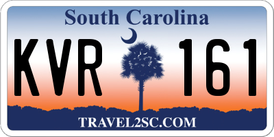 SC license plate KVR161