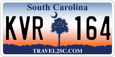 SC license plate KVR164