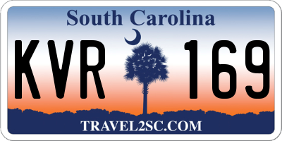 SC license plate KVR169
