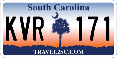 SC license plate KVR171
