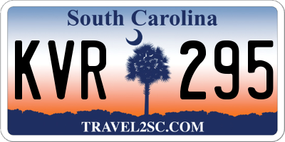 SC license plate KVR295