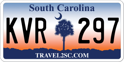 SC license plate KVR297