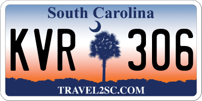 SC license plate KVR306