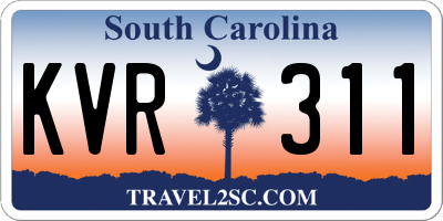 SC license plate KVR311