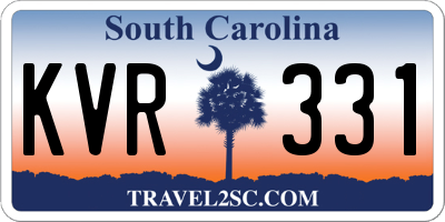 SC license plate KVR331