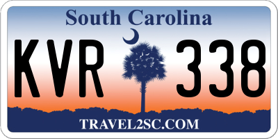 SC license plate KVR338