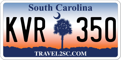 SC license plate KVR350