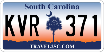 SC license plate KVR371