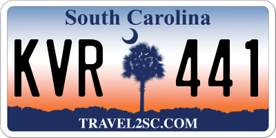 SC license plate KVR441
