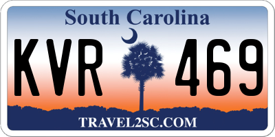 SC license plate KVR469