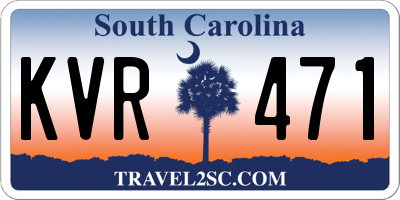SC license plate KVR471