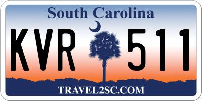 SC license plate KVR511
