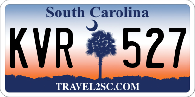 SC license plate KVR527