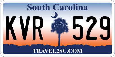 SC license plate KVR529