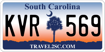 SC license plate KVR569