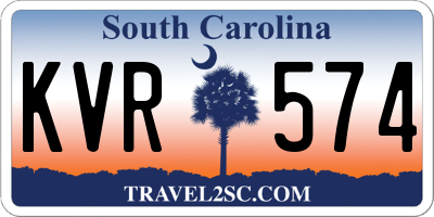 SC license plate KVR574