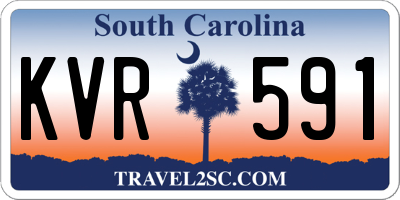 SC license plate KVR591