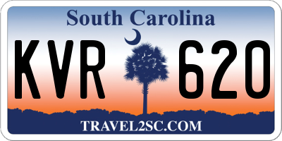 SC license plate KVR620