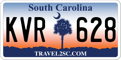SC license plate KVR628