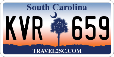 SC license plate KVR659