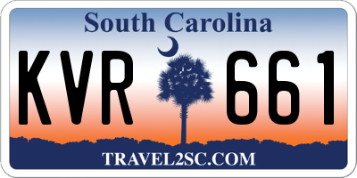 SC license plate KVR661