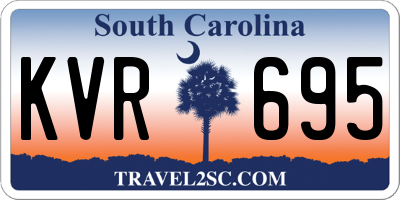 SC license plate KVR695
